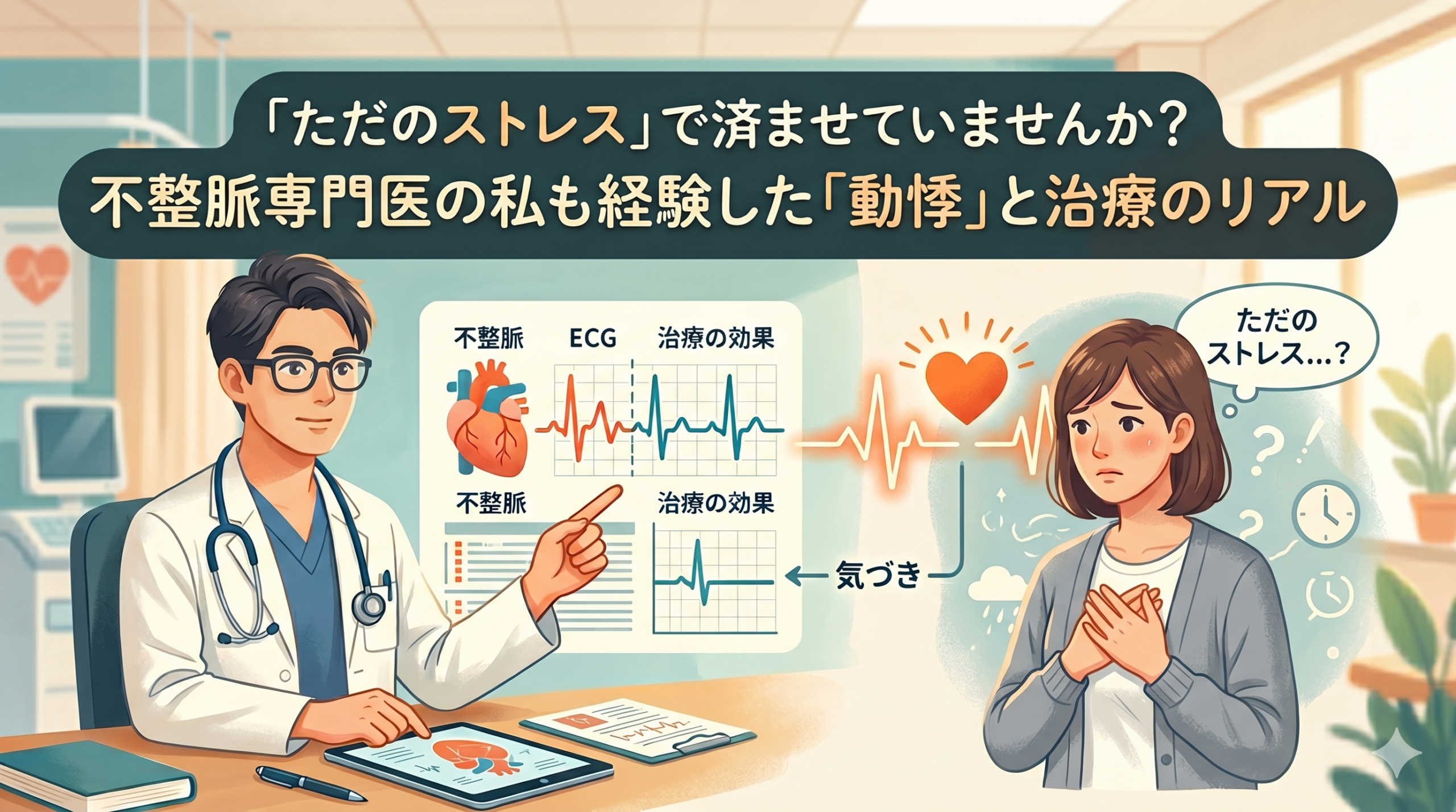 「ただのストレス」で済ませていませんか？不整脈専門医の私も経験した「動悸」と治療のリアル